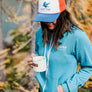 Big Blue Star Zip Hoodie