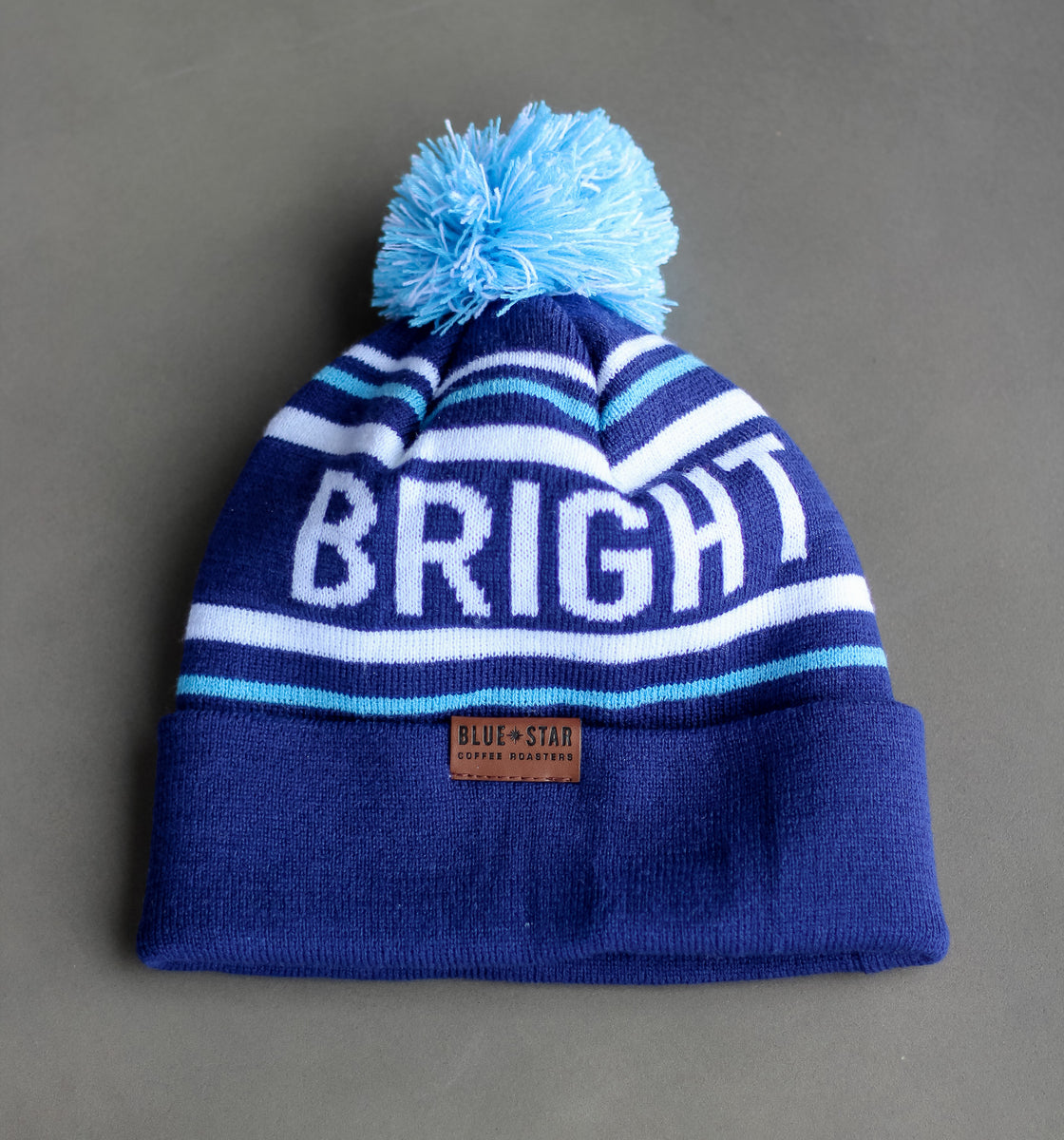 Shine Bright Pom Pom Beanie – Blue Star Coffee Roasters
