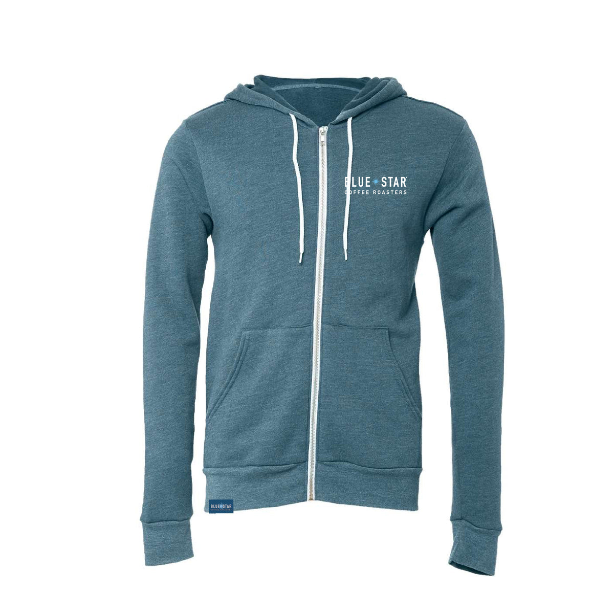 Big Blue Star Zip Hoodie – Blue Star Coffee Roasters